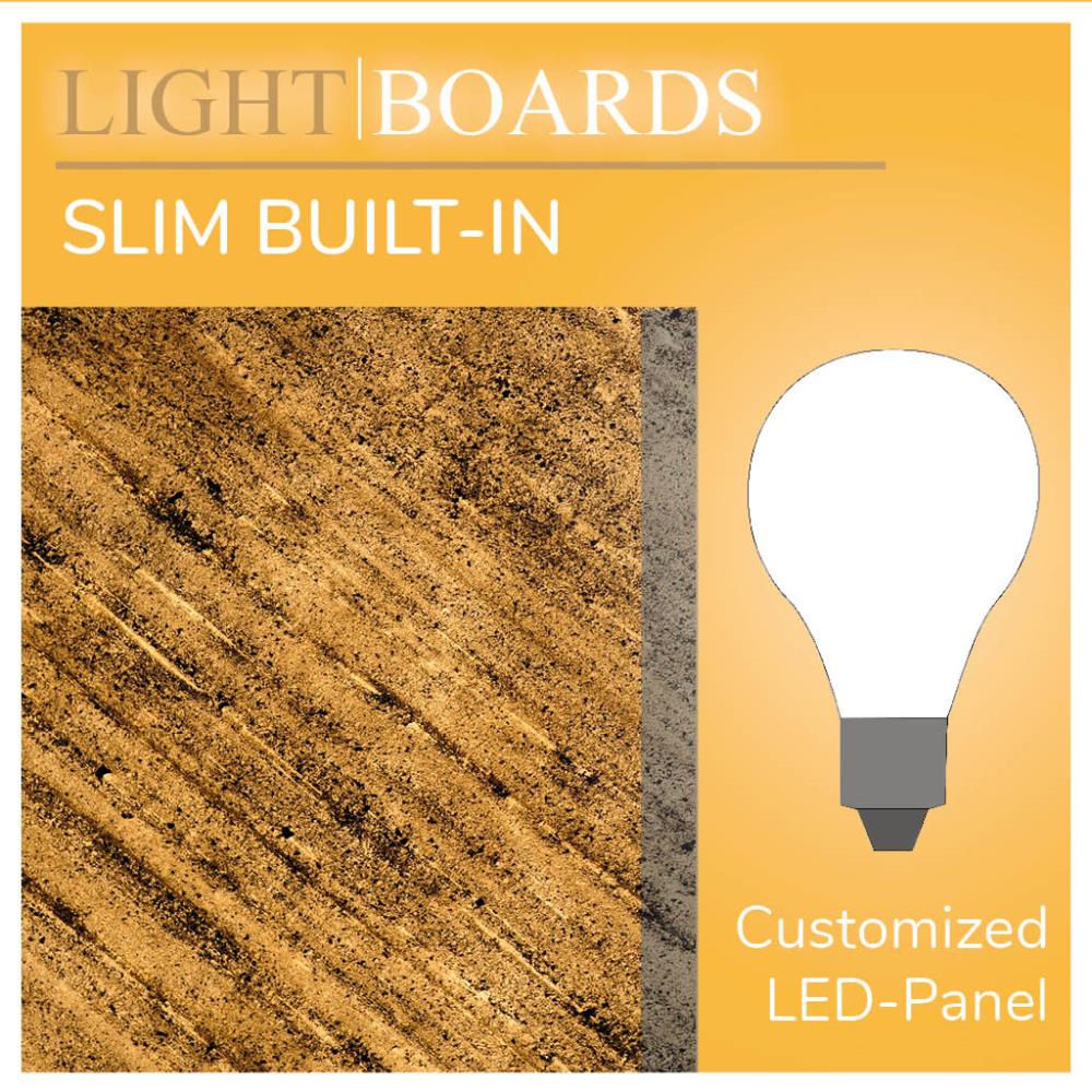 Lightboard Slim D. Black 45° 6mm