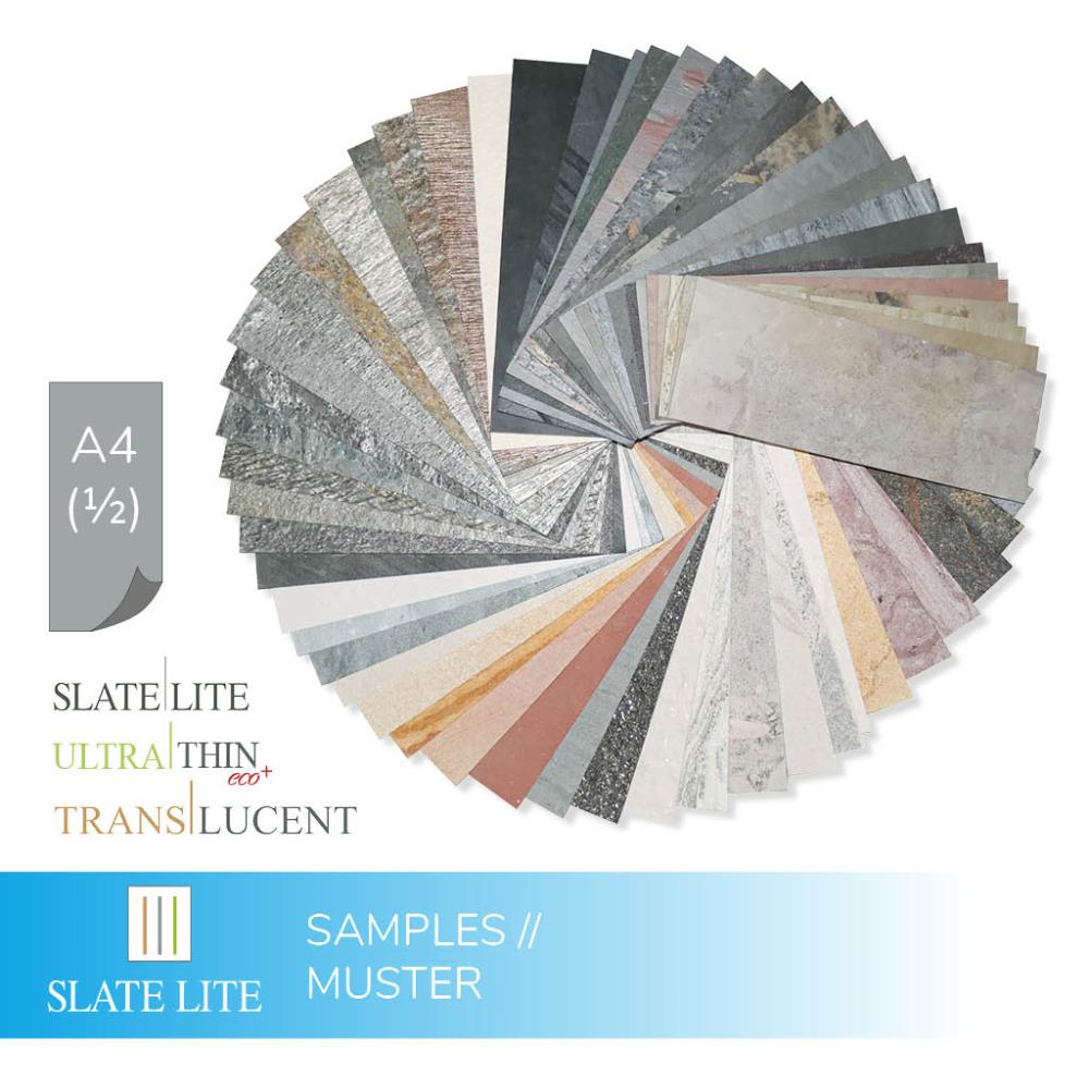  Sampleset Slate Lite DIN A4 (1/2) Hauptmusterbogen