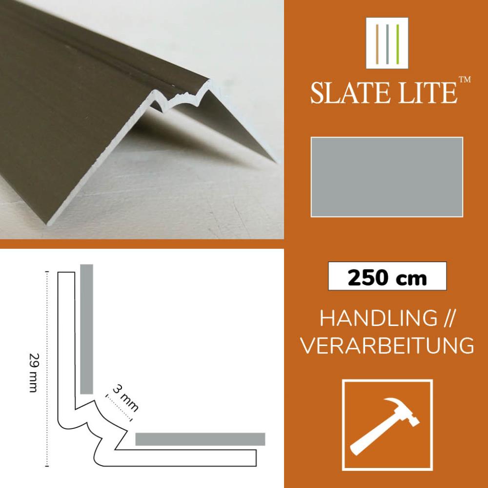 Inneneckprofil F-Line 250cm stahl